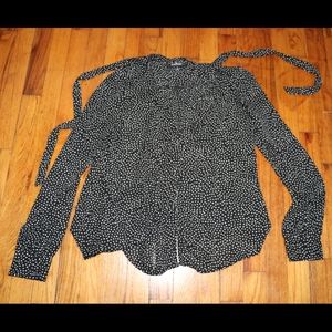 Lulu's Tie Neck Blouse